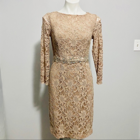 Jackie Jon New York Gorgeous Flowery Lace Christmas Dress - Picture 1 of 8
